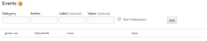 Example Google Analytics event using a variable.