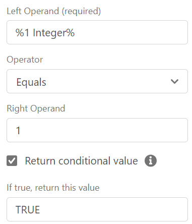 Conditional Value Test