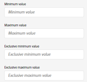 AEP Schema Min Max Value