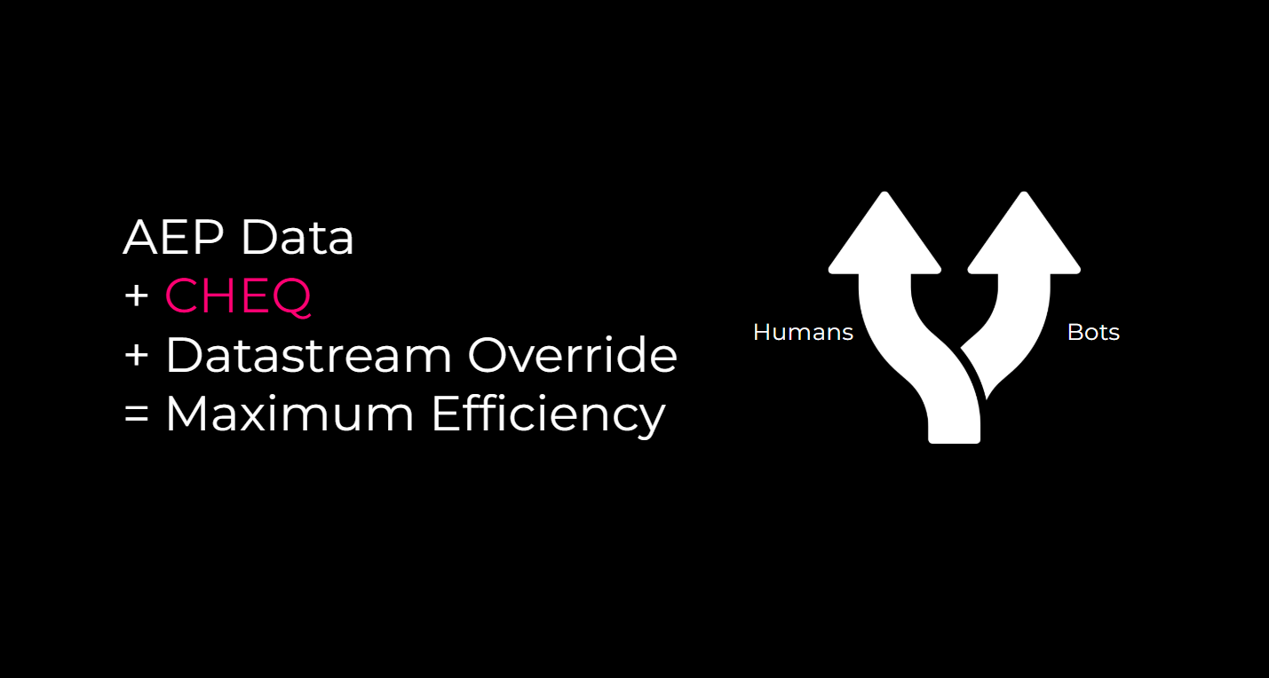 AEP Data and CHEQ and Datastream Override